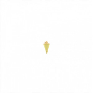 Charm colgante plata bañada en oro. Cono esmaltado color amarillo. Salvatore