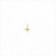 Colgante charm plata bañada en oro, estrella polar circonita blanco brillante. Miscellany. Salvatore