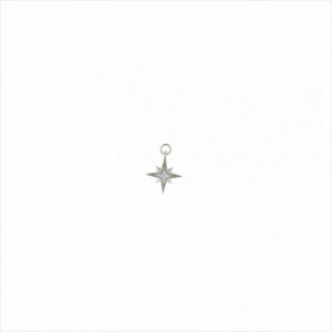 Colgante charm plata, estrella polar circonita blanco brillante. Miscellany. Salvatore
