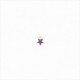 Colgante charm plata bañada en oro, estrella circonita morada brillante. Miscellany. Salvatore