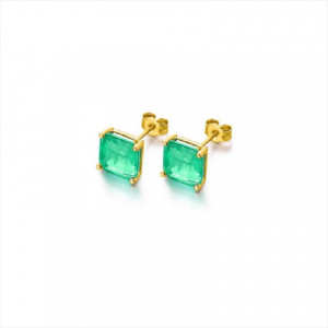 Pendientes Green Love oro amarillo. LeCarré.