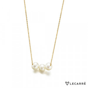 Cadenita oro con tres perlas. LeCarré