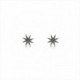 PENDIENTES ESTRELLA PLATA Y CIRCONITAS. CIERRE A PRESIÓN. 11MM. LINEARGENT