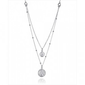 Collar plata Viceroy cadena doble con monedas