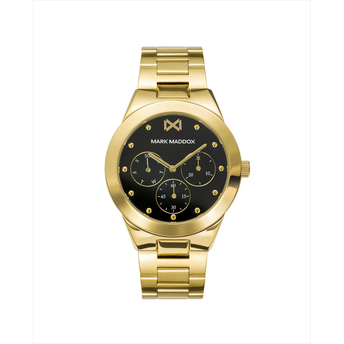 Reloj de Mujer Mark Maddox Alfama multifunción de acero IP dorado y brazalete