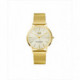 Reloj de Mujer Mark Maddox Grenwich tres agujas de acero IP dorado y malla milanesa