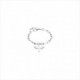 Pulsera Take Me. Metal bañado en plata. Colgante libélula. Uno de 50