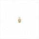 Charm plata bañada en oro. Calavera con circonitas. Salvatore