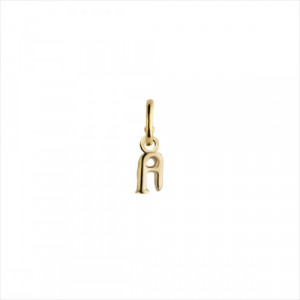 Charm colgante letra A, bañado en oro.  ARO NO INCLUIDO. Uno de 50