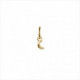 Charm colgante Light us, diseño luna, bañado en oro.  ARO NO INCLUIDO. Uno de 50