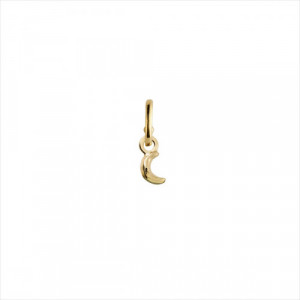 Charm colgante Light us, diseño luna, bañado en oro.  ARO NO INCLUIDO. Uno de 50