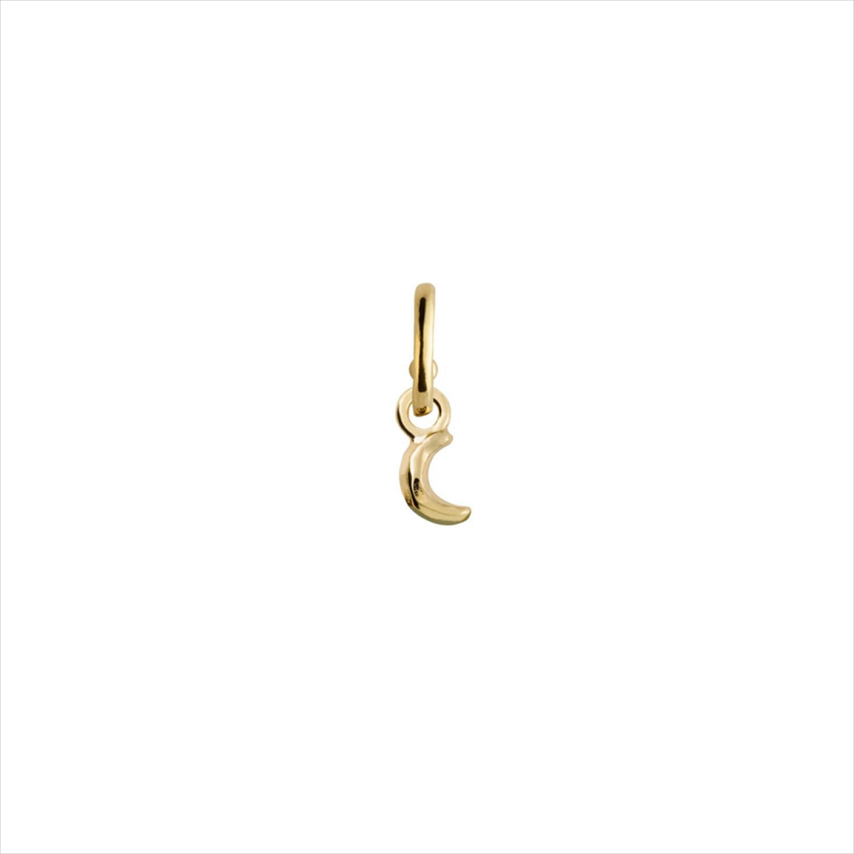 Charm colgante Light us, diseño luna, bañado en oro.  ARO NO INCLUIDO. Uno de 50