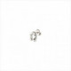 1 Pendiente tipo piercing. Diseño herradura. Metal bañado en plata. Uno de 50