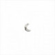 1 Pendiente Light us up stud, tipo piercing. Diseño luna. Metal bañado en plata. Uno de 50