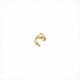 1 Pendiente Light us up stud, tipo piercing. Diseño luna. Metal bañado en oro. Uno de 50