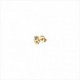 1 Pendiente Protect us stud, tipo piercing. Diseño mano de fátima. Metal bañado en oro. Uno de 50