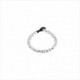Pulsera Semillas. Metal bañado en plata. Uno de 50