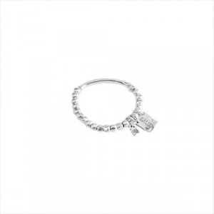 Pulsera Saludable. Metal bañado en plata. Uno de 50