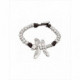 Pulsera Free Dragonfly. Metal bañado en plata. Uno de 50