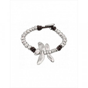 Pulsera Free Dragonfly. Metal bañado en plata. Uno de 50
