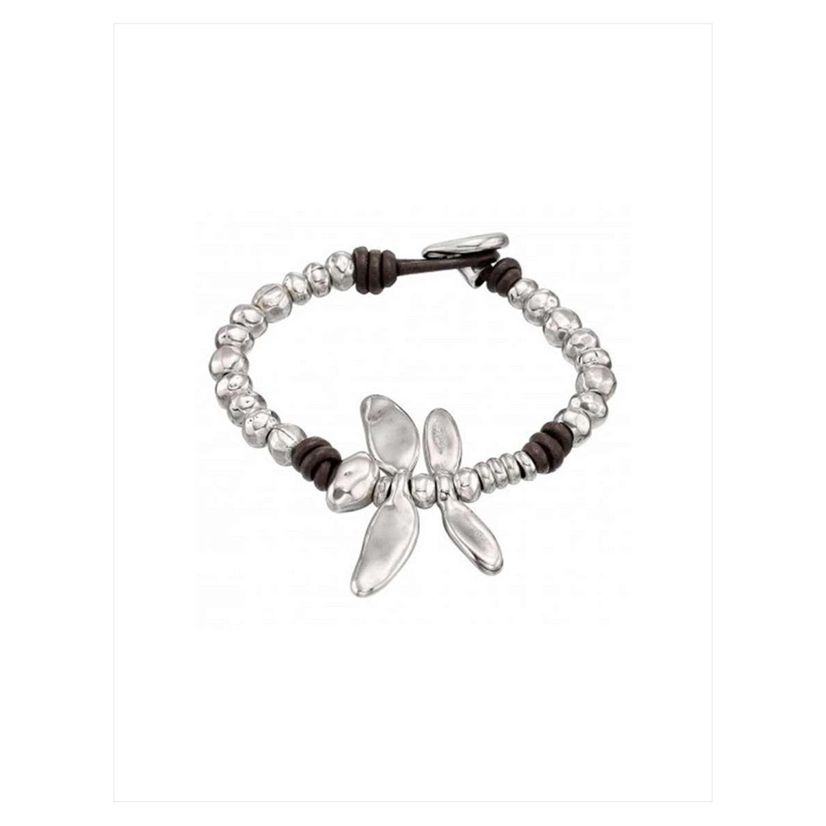 Pulsera Free Dragonfly. Metal bañado en plata. Uno de 50