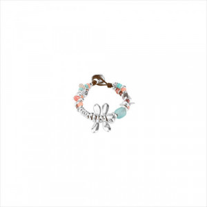 Pulsera All The Time. Metal bañado en plata y cristal. Uno de 50