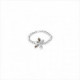 Pulsera Little Dragon Fly. Metal bañado en plata y cristal. Uno de 50