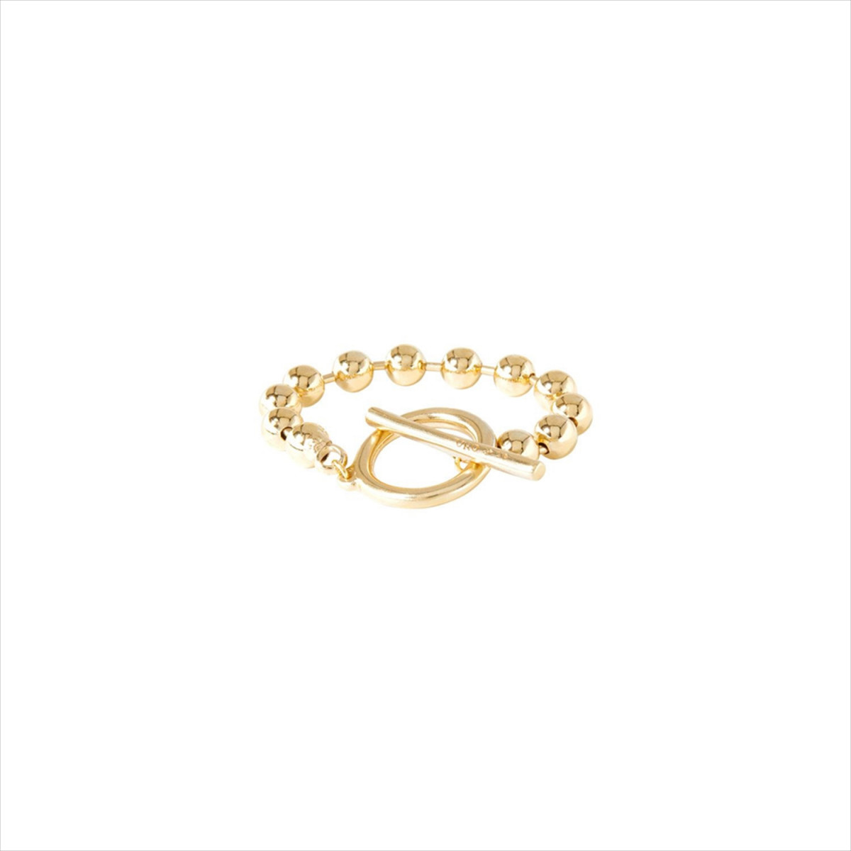 Pulsera ON/OFF. Metal bañado en oro. Uno de 50
