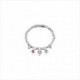 Pulsera Sunshine. Metal bañado en plata y cristal. Uno de 50
