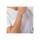 Pulsera Little Dragon Fly. Metal bañado en plata y cristal. Uno de 50