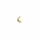 1 Pendiente Light us up stud, tipo piercing. Diseño luna. Metal bañado en oro. Uno de 50