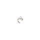 1 Pendiente Light us up stud, tipo piercing. Diseño luna. Metal bañado en plata. Uno de 50