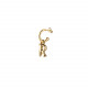 Charm colgante letra R, bañado en oro.  ARO NO INCLUIDO. Uno de 50
