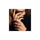 Anillo tailormade, bañado en plata. Uno de 50. Talla 15