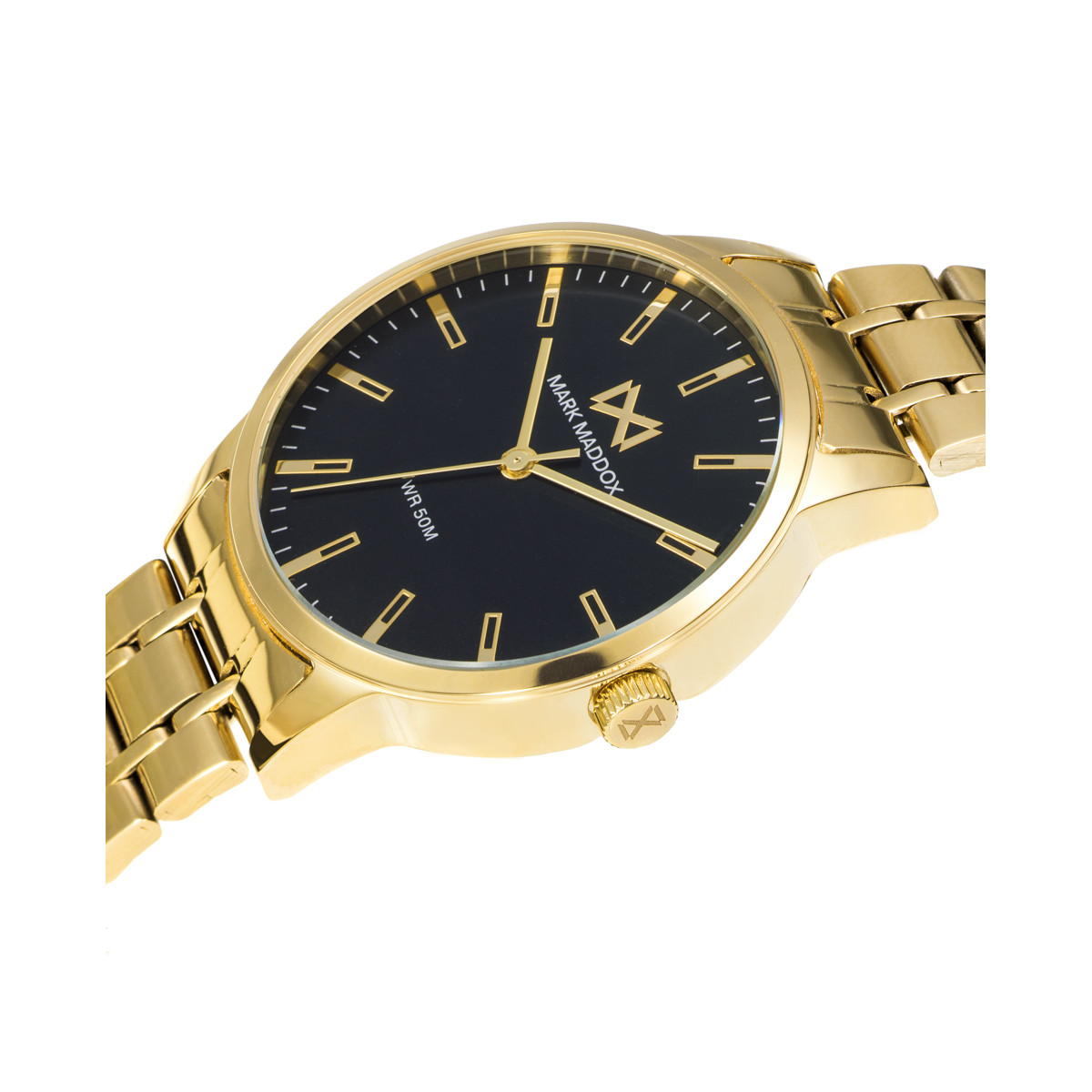 Reloj de Mujer Mark Maddox Canal tres agujas de acero IP dorado y brazalete