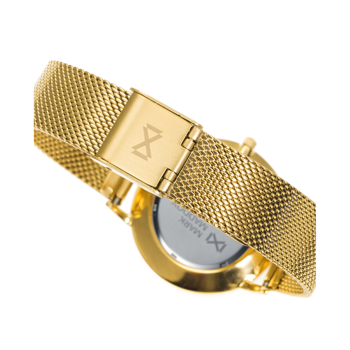 Reloj de Mujer Mark Maddox Grenwich tres agujas de acero IP dorado y malla milanesa