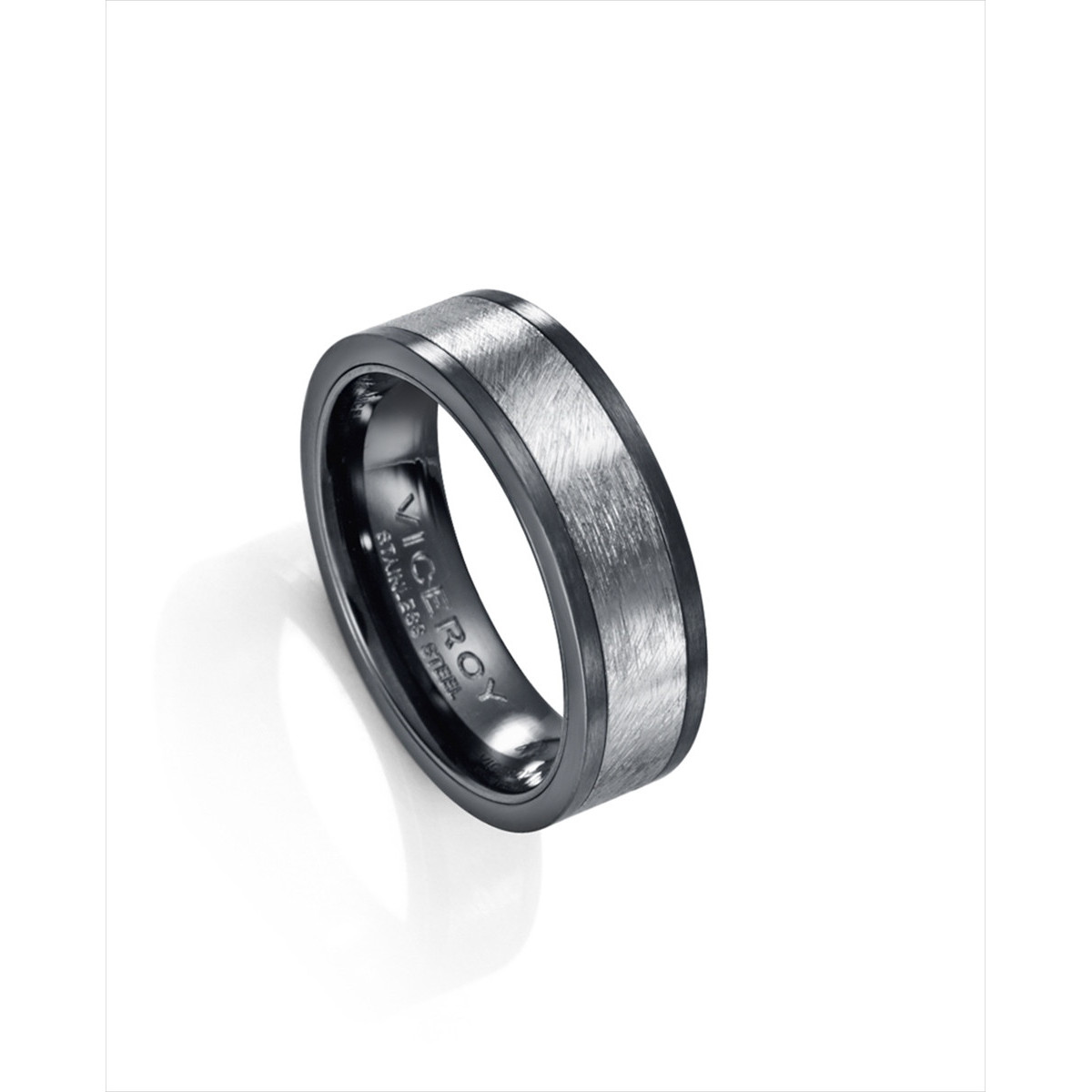 Anillo de Hombre Viceroy Air de acero 7mm ancho.