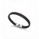 Pulsera Viceroy Magnum de acero trenzado en negro y marron.