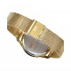 Reloj Mark Maddox. Acero y malla milanesa. Color dorado.