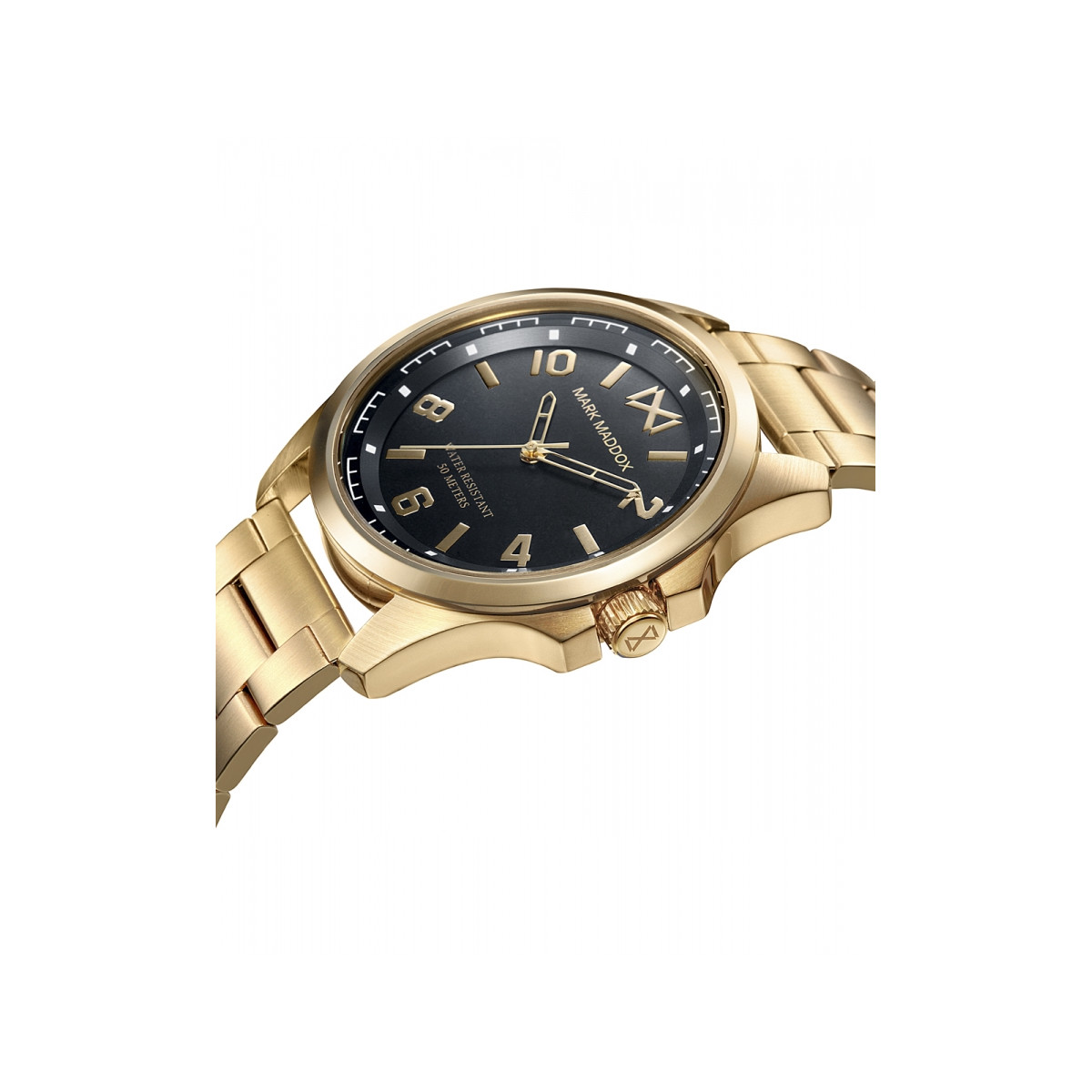 Reloj Mark Maddox Mission caja y brazalete de acero inox chapado