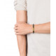 Pulsera Viceroy Magnum de acero con piel marron