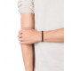 Pulsera Viceroy Magnum de acero trenzado en negro y marron.