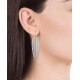 Pendientes de gancho en acero con forma de pluma con calado. Largo 6cm. Viceroy