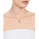 Colgante Viceroy Elegant de plata de ley 925 bañado en rodio. Diseño en forma de hojas con perlas naturales de agua dulce de dif