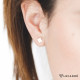 Pendientes oro amarillo chapa cuadrada. LeCarré