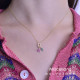 Colgante charm plata bañada en oro, estrella circonita morada brillante. Miscellany. Salvatore