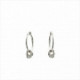 PENDIENTES DE PLATA ARO CON COLGANTE MOTIVOS RECTANGULARES. LINEARGENT