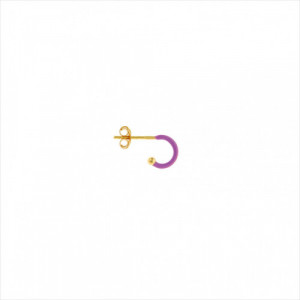 1 Criolla plata dorada esmaltada morado. Salvatore