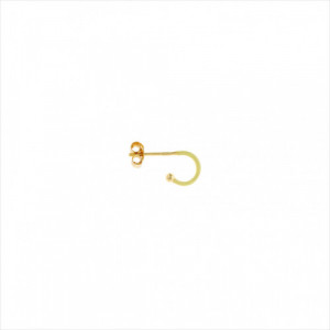 1 Criolla plata dorada esmaltada amarillo. Salvatore