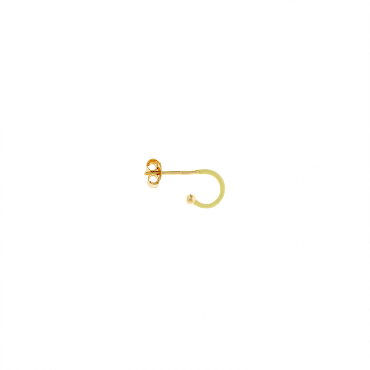 1 Criolla plata dorada esmaltada amarillo. Salvatore